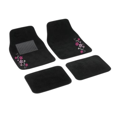 SET 4 TAPPETI IN MOQUETTE "MY STAR" - ROSA