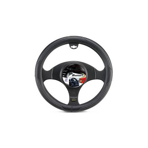 Steering wheel cover "ROAD" with visible stitching